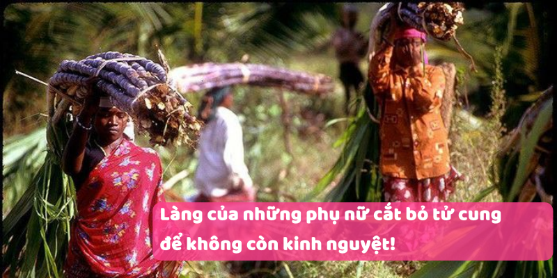 Làng của những phụ nữ cắt bỏ tử cung để không còn kinh nguyệt!