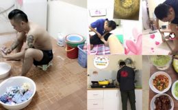 Đàn ông chủ động làm việc nhà
