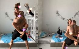 Bố mẹ chơi Tiktok, con trai 3 tuổi bắt chước nhảy xuống đầu gập 90 độ tiếp đất