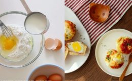 bánh mì trứng sữa nướng hàn quốc