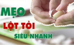 Bí kíp bóc tỏi nhanh như chớp