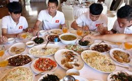 thực đơn của các cầu thủ Việt Nam