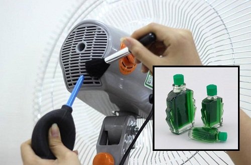 đuổi muỗi bằng dầu gió